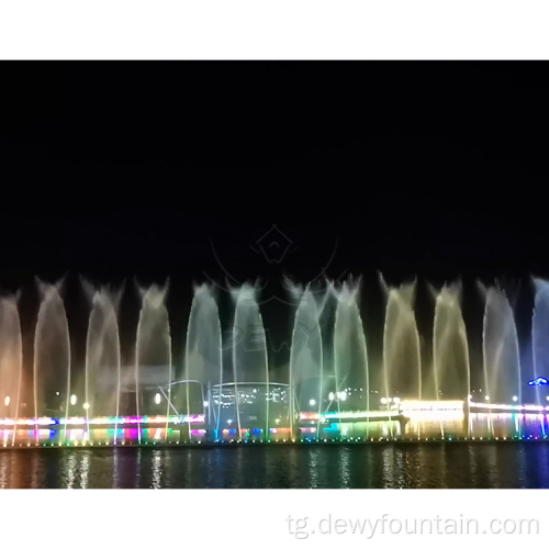 130m лазери лазери мусиқии мусиқӣ дар боғ